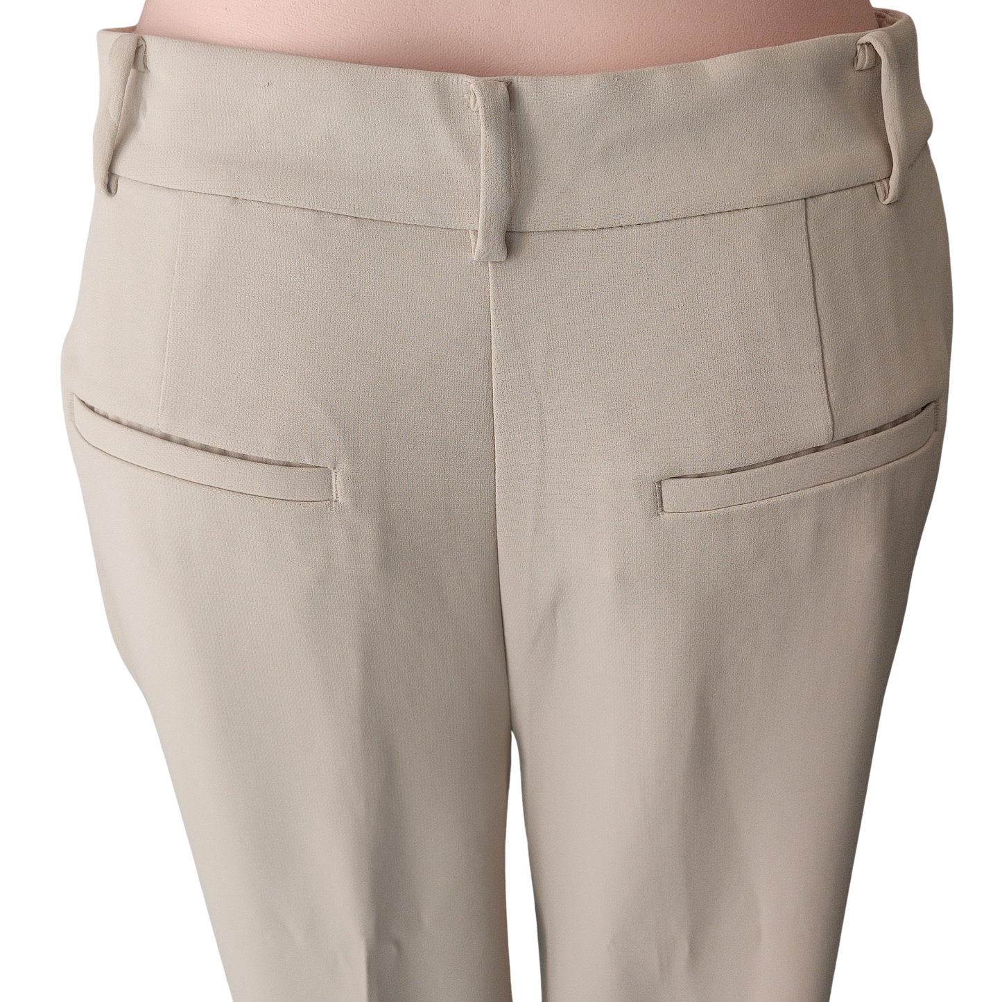 Pantalón color beige claro corte recto amplio cod 3000006