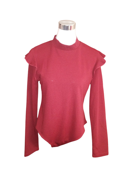 Blusa color vino tinto burdeo diseño body cod 4000020