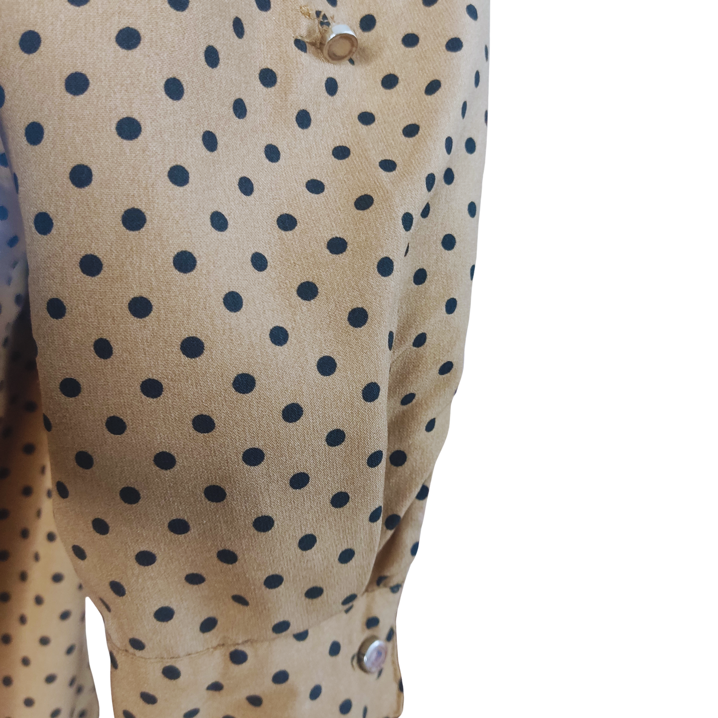Blusa color marrón con lunares negros cod 4000024