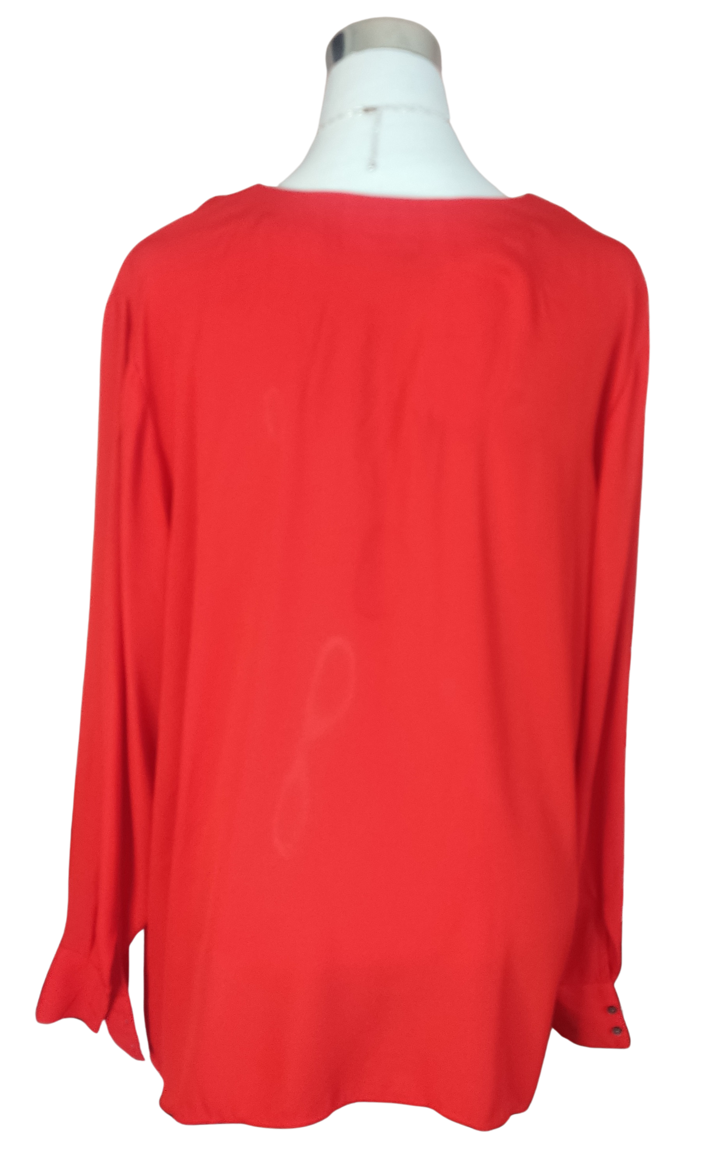 Blusa color rojo escote en V cod.4000033